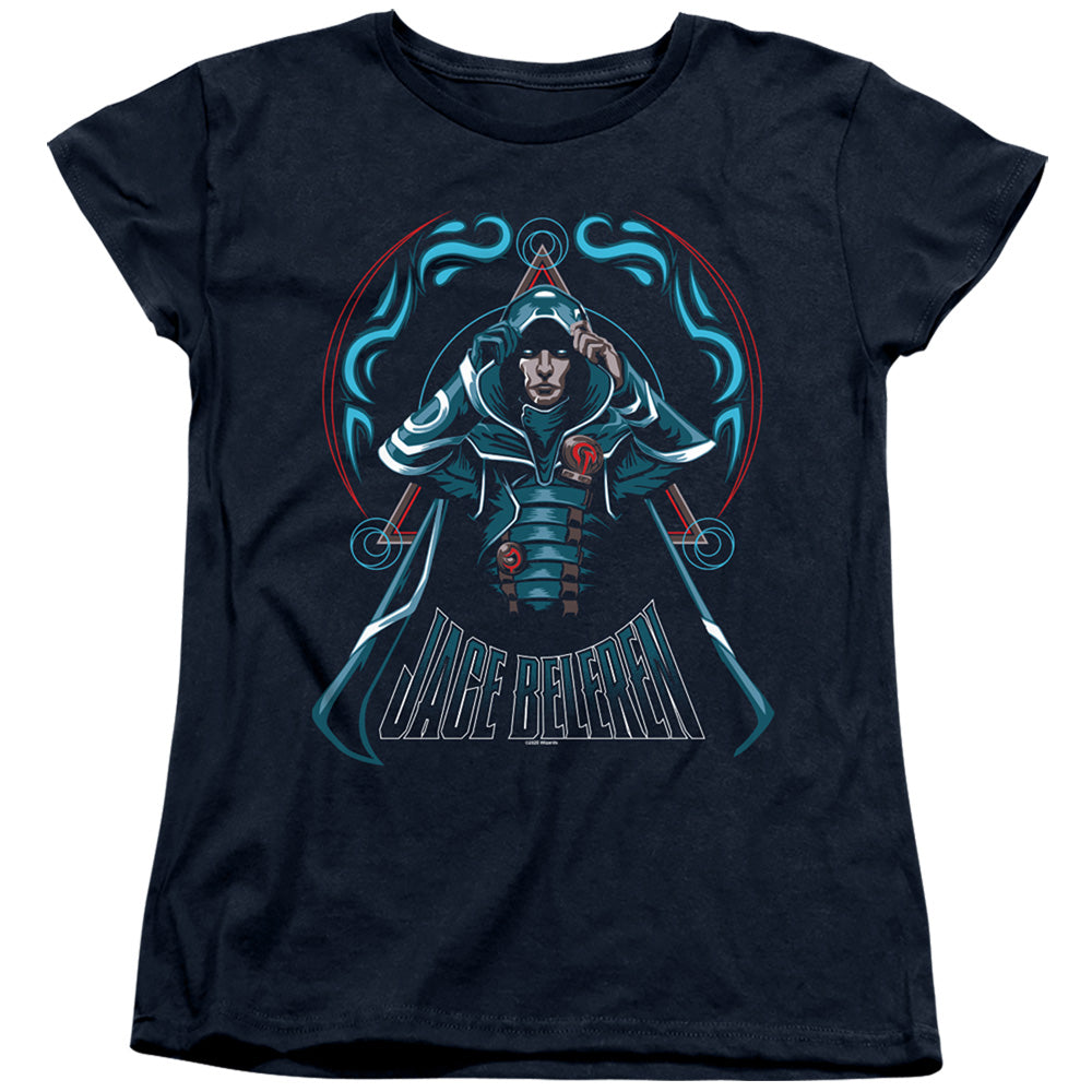 MAGIC THE GATHERING/JACE - S/S WOMENS TEE - NAVY