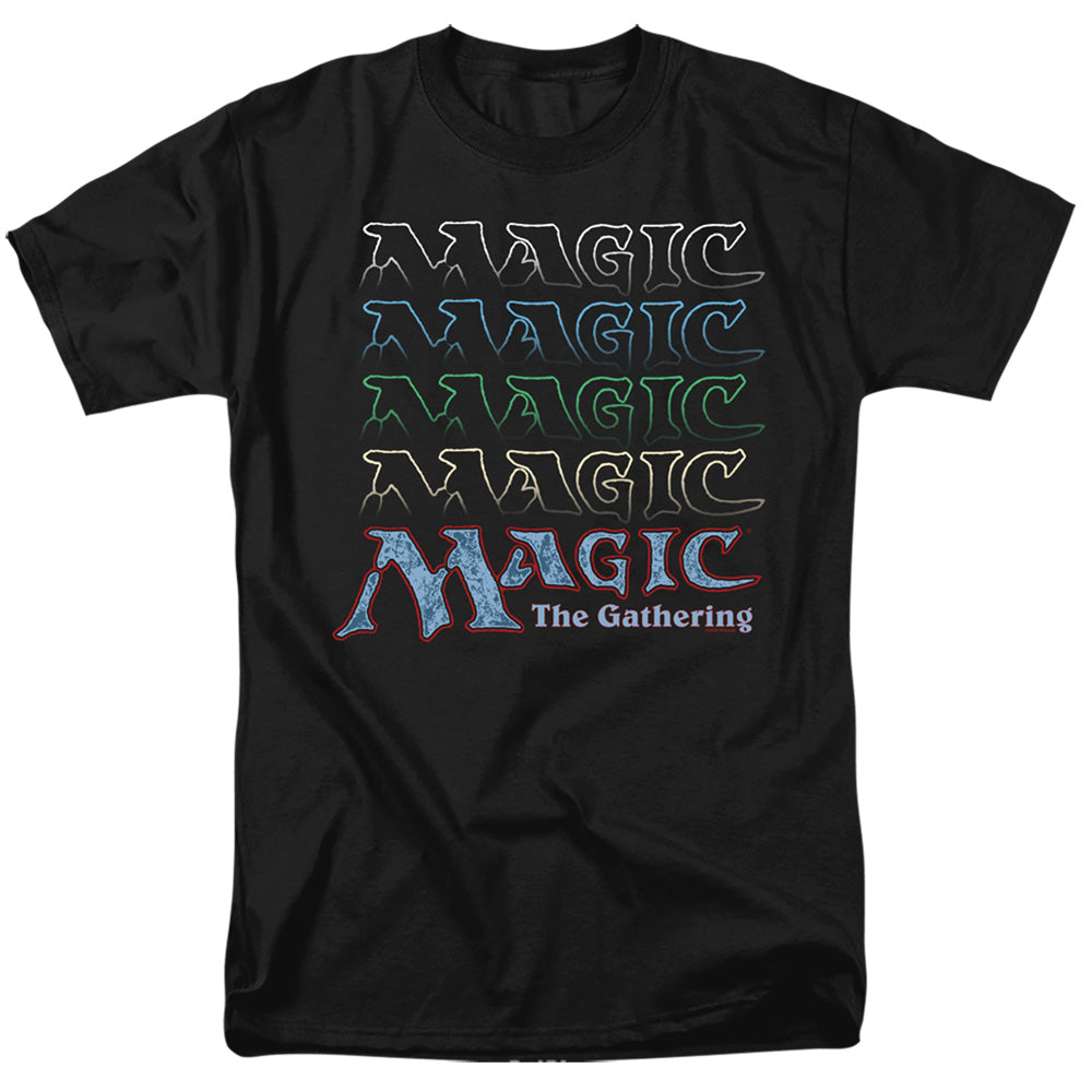 MAGIC THE GATHERING/RETRO LOGO REPEAT - S/S ADULT 18/1 - BLACK