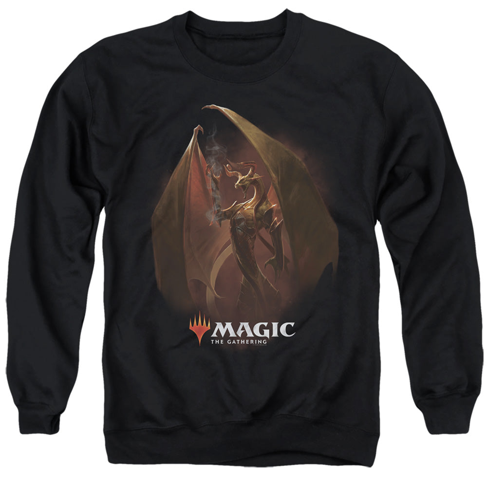 MAGIC THE GATHERING/NICOL BOLAS - ADULT CREWNECK SWEATSHIRT - BLACK