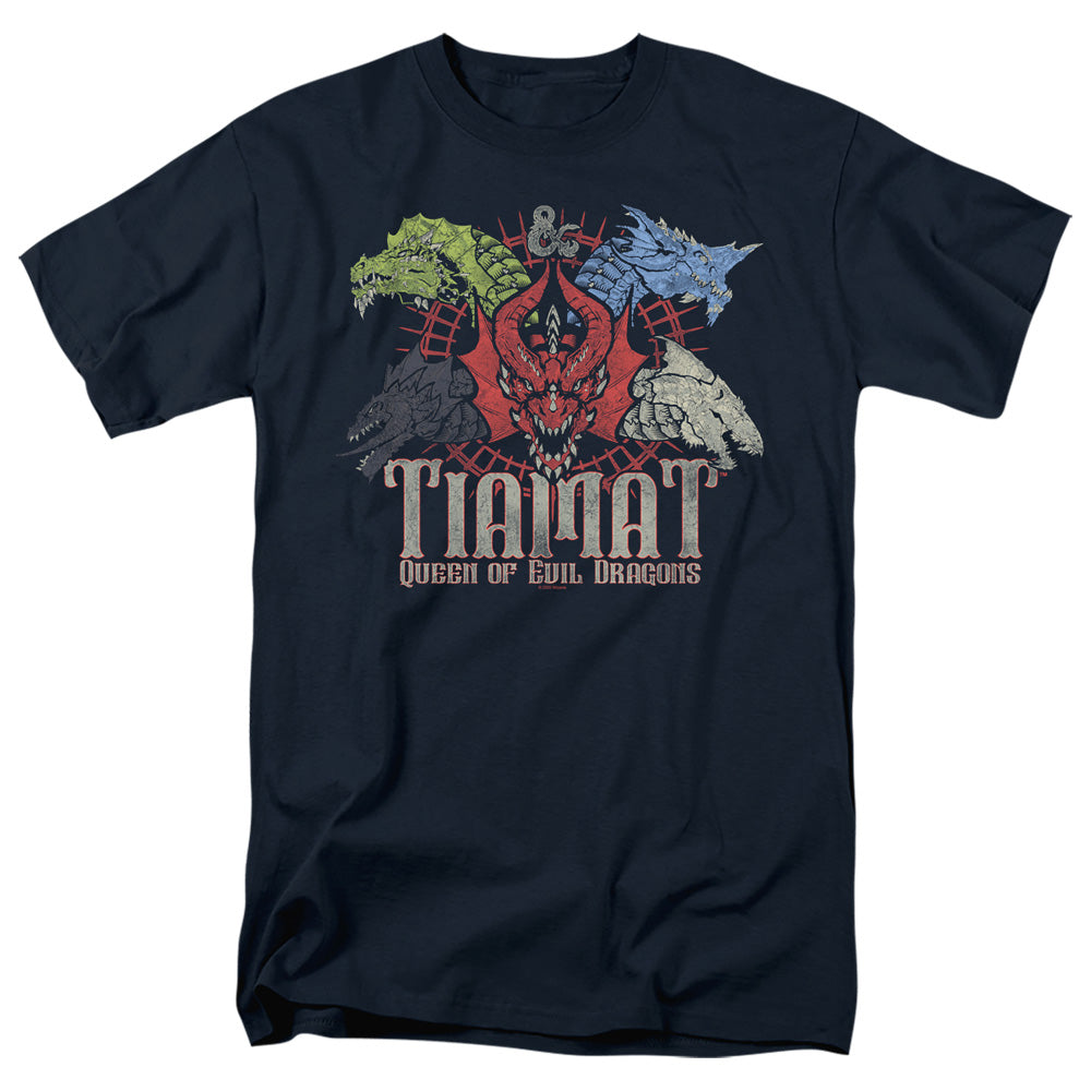 DUNGEONS AND DRAGONS/TIAMAT QUEEN OF EVIL - S/S ADULT 18/1 - NAVY