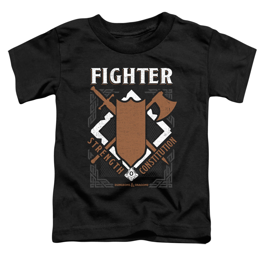 DUNGEONS AND DRAGONS/FIGHTER - S/S TODDLER TEE - BLACK