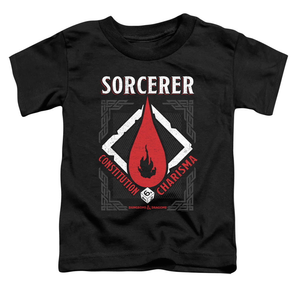 DUNGEONS AND DRAGONS/SORCERER - S/S TODDLER TEE - BLACK