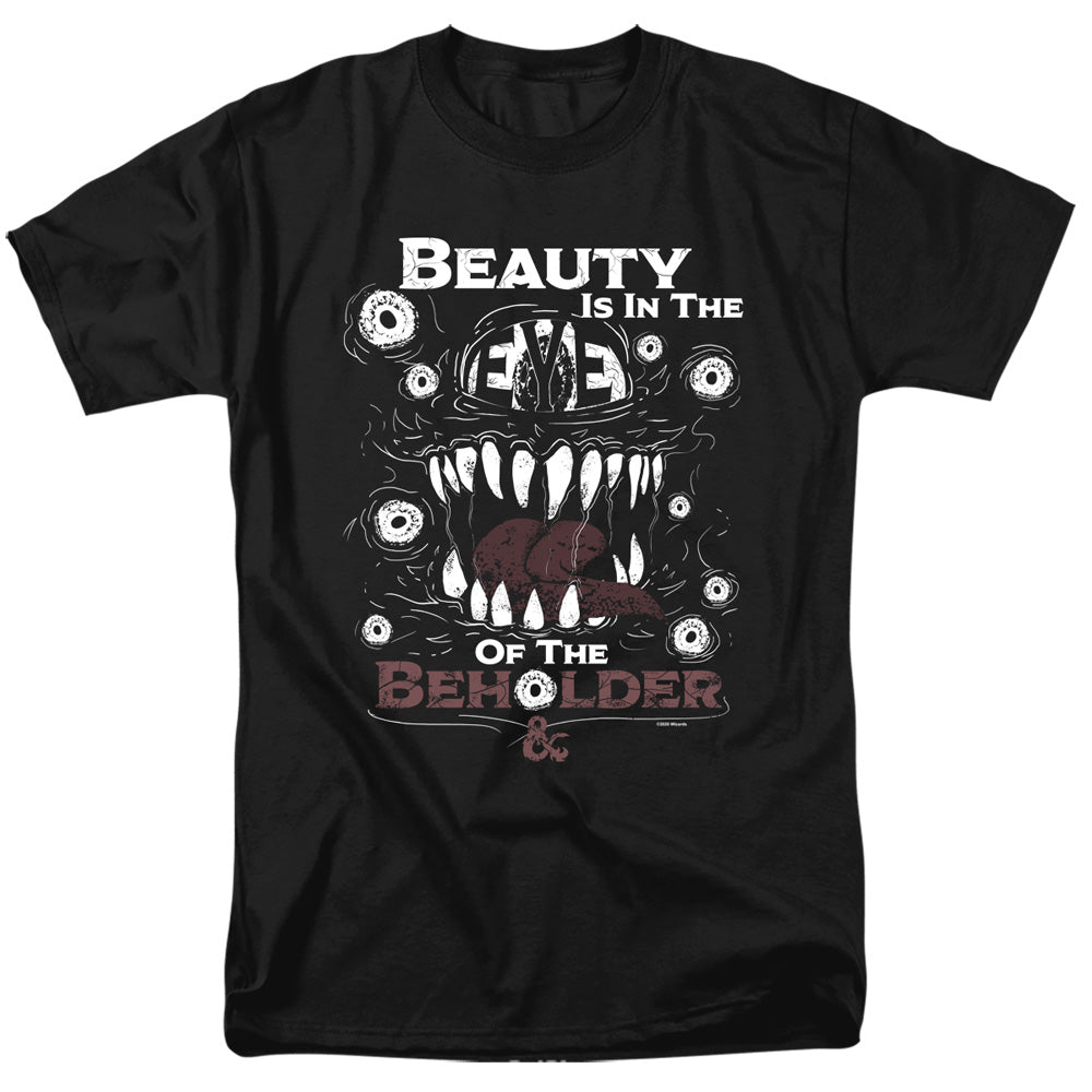 DUNGEONS AND DRAGONS/EYE OF THE BEHOLDER - S/S ADULT 18/1 - BLACK