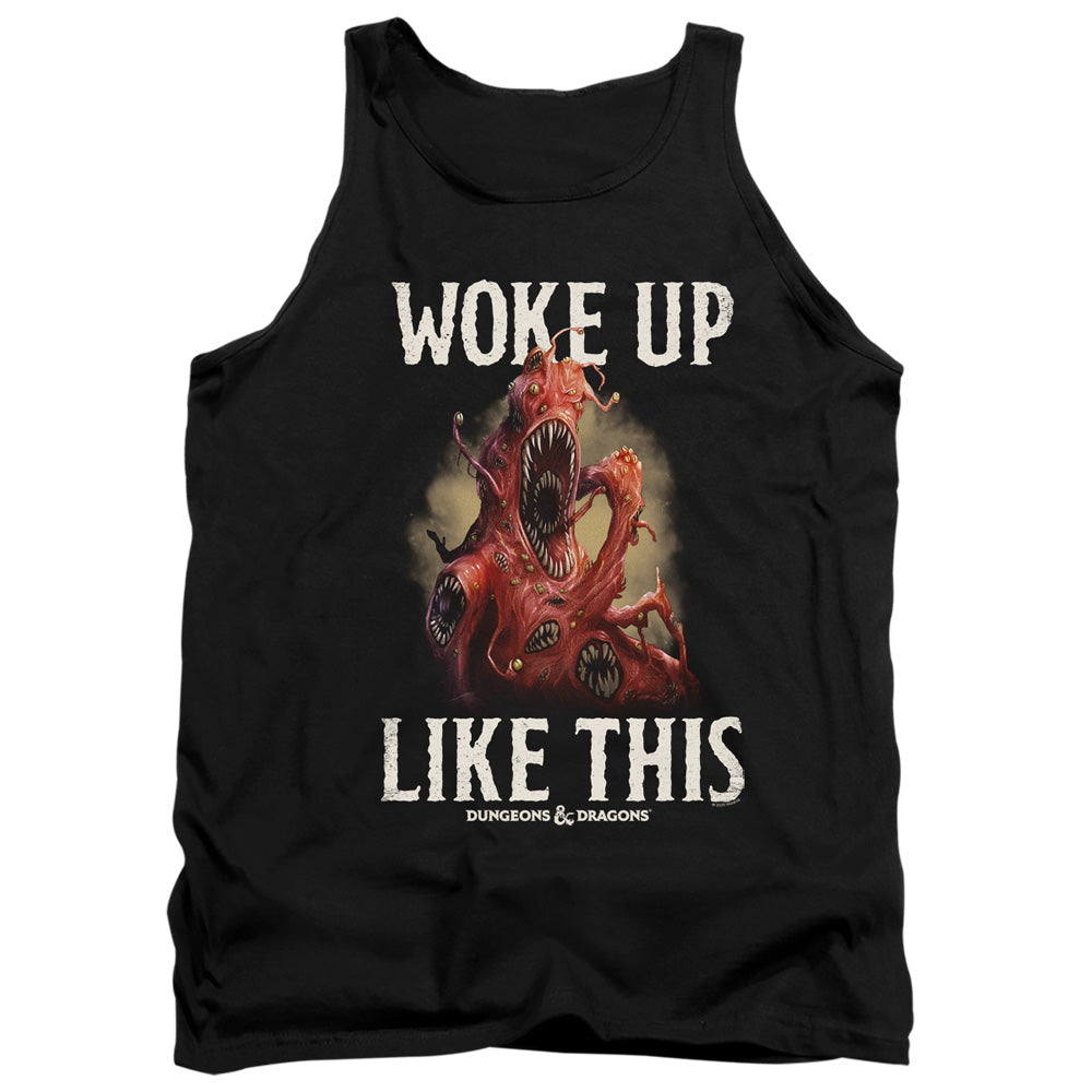DUNGEONS AND DRAGONS/WOKE LIKE THIS - ADULT TANK - BLACK