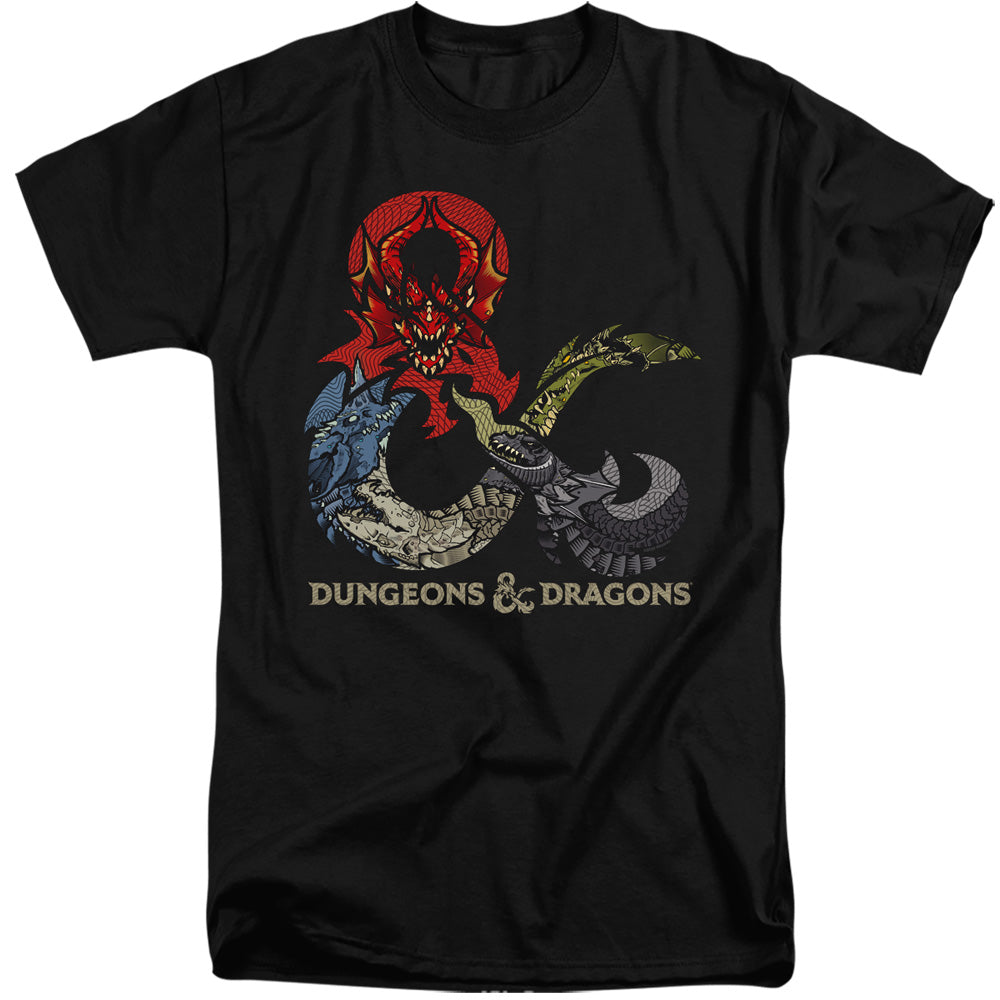 DUNGEONS AND DRAGONS/DRAGONS IN DRAGONS - S/S ADULT TALL 18/1 - BLACK
