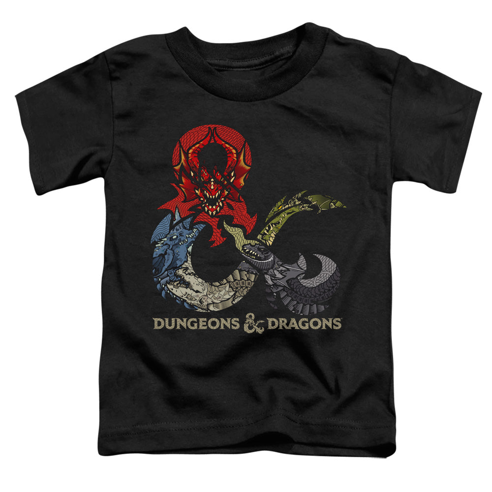 DUNGEONS AND DRAGONS/DRAGONS IN DRAGONS - S/S TODDLER TEE - BLACK