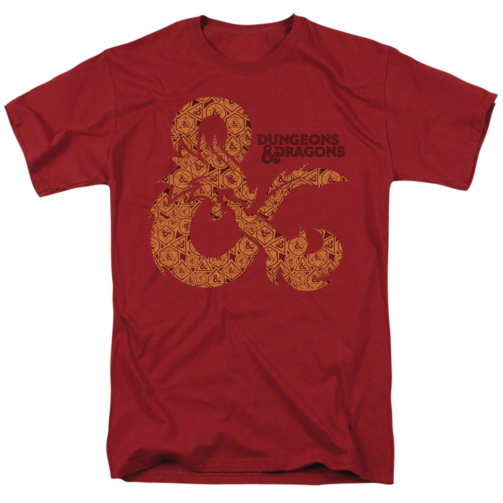 DUNGEONS AND DRAGONS/DICEY AMPERSAND - S/S ADULT 18/1 - CARDINAL