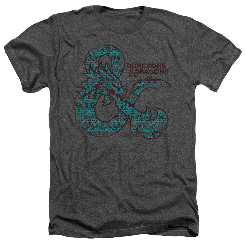 DUNGEONS AND DRAGONS/AMPERSAND CLASSES - ADULT HEATHER - CHARCOAL