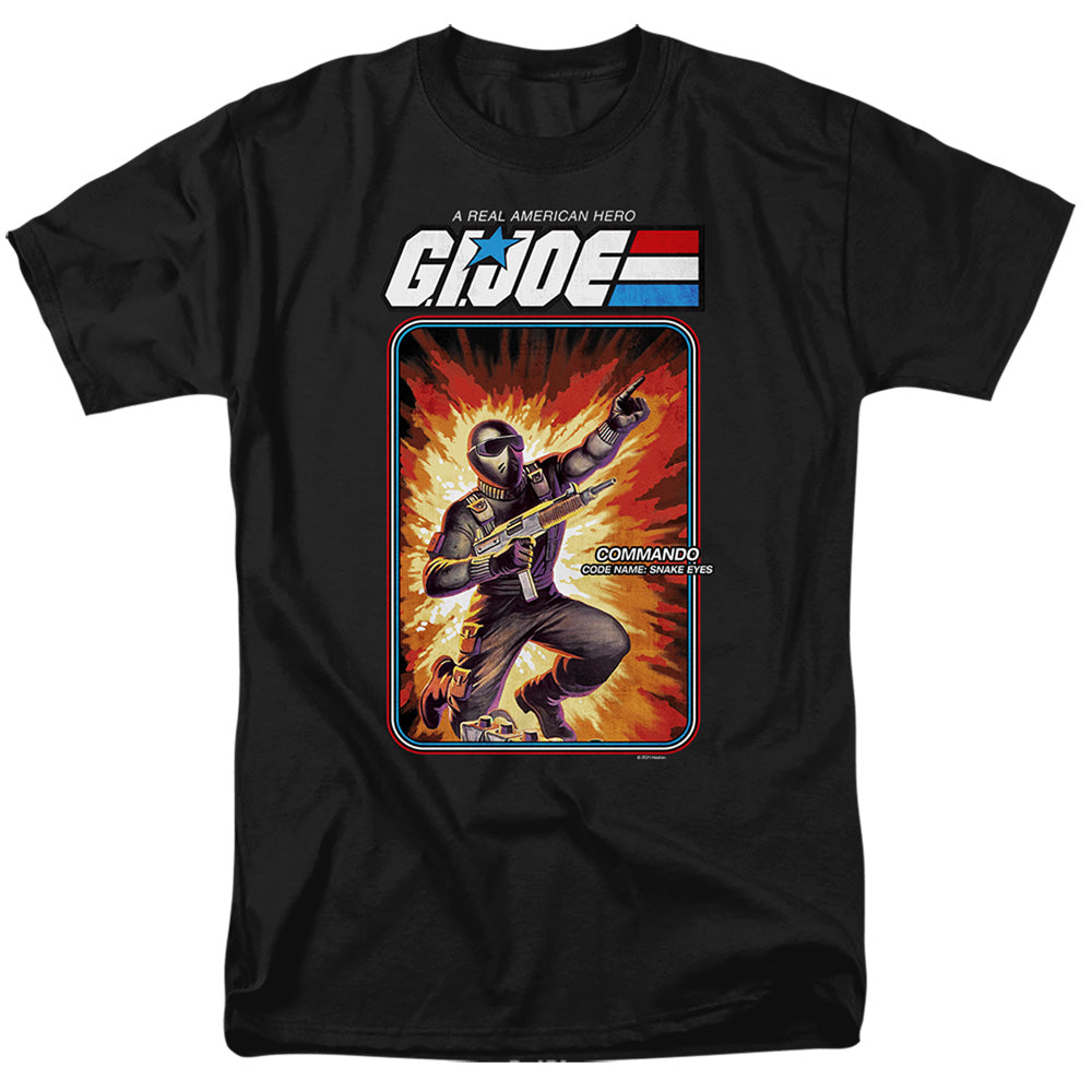 G.I. JOE/SNAKE EYES CARD - S/S ADULT 18/1 - BLACK