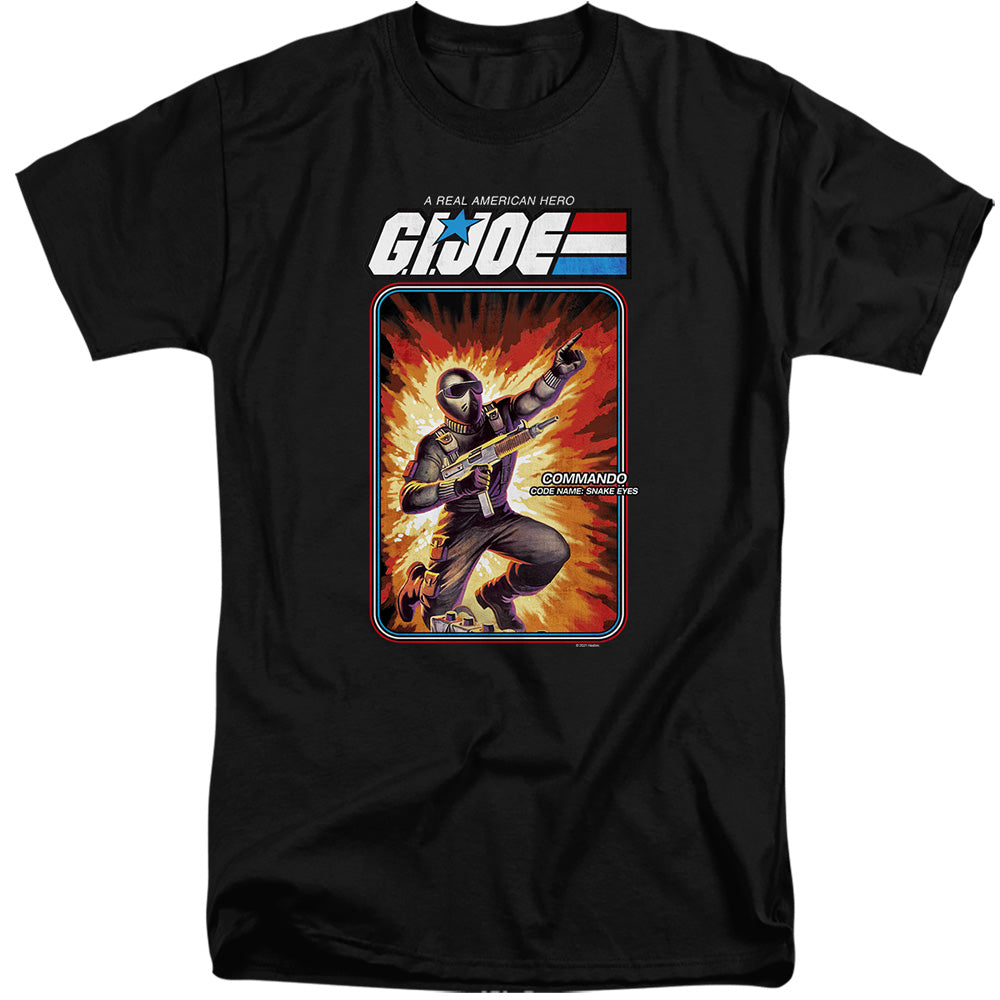 G.I. JOE/SNAKE EYES CARD - S/S ADULT TALL 18/1 - BLACK
