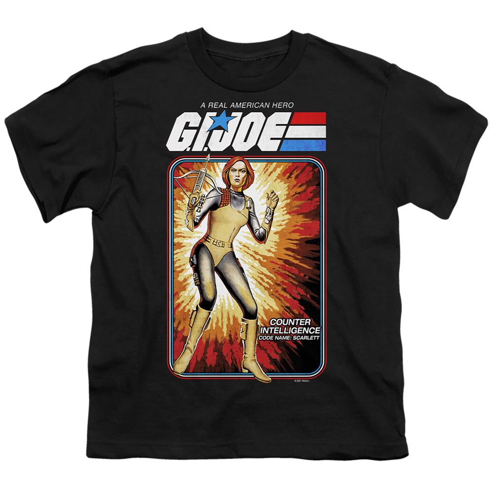 G.I. JOE/SCARLETT CARD - S/S YOUTH 18/1 - BLACK