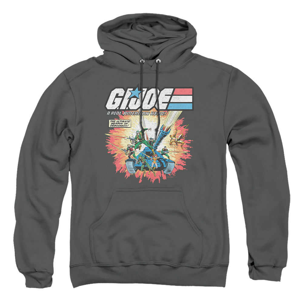 G.I. JOE/REAL AMERICAN HERO - ADULT PULLOVER HOODIE - CHARCOAL