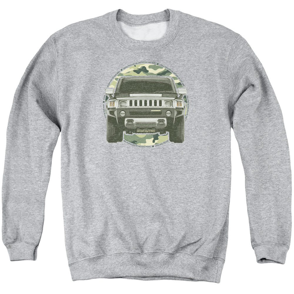 HUMMER/LEAD OR FOLLOW - ADULT CREWNECK SWEATSHIRT - ATHLETIC HEATHER