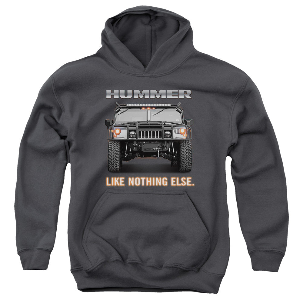 HUMMER/LIKE NOTHING ELSE - YOUTH PULLOVER HOODIE - CHARCOAL