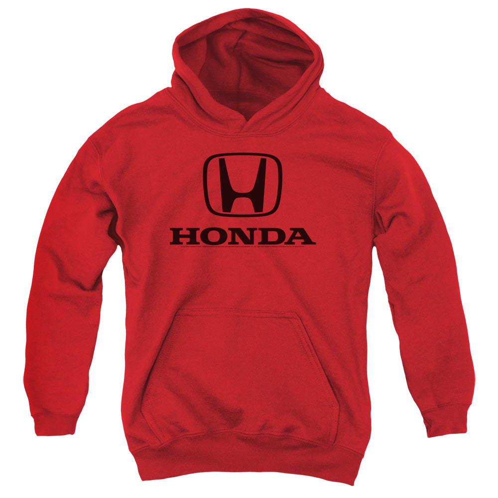 HONDA/STANDARD LOGO - YOUTH PULLOVER HOODIE - RED