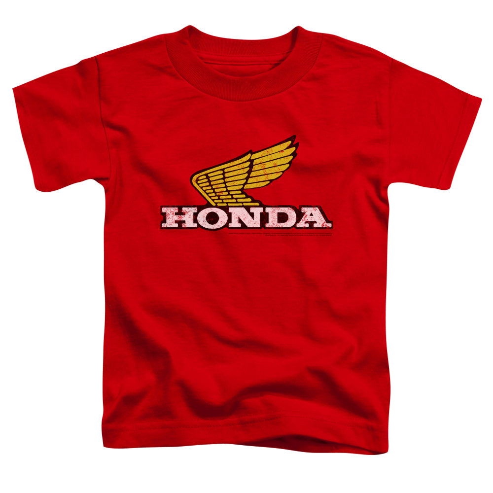 HONDA/YELLOW WING LOGO - S/S TODDLER TEE - RED