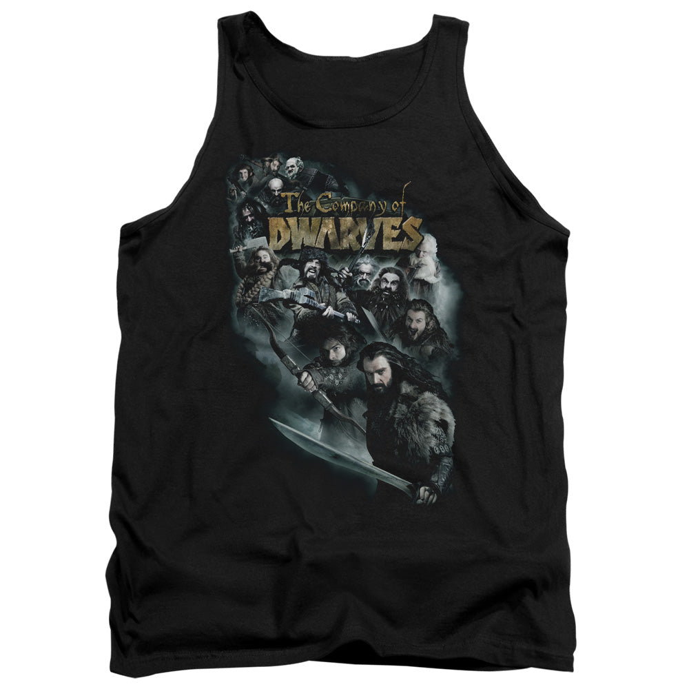 THE HOBBIT/COMPANY OF DWARVES - ADULT TANK - BLACK