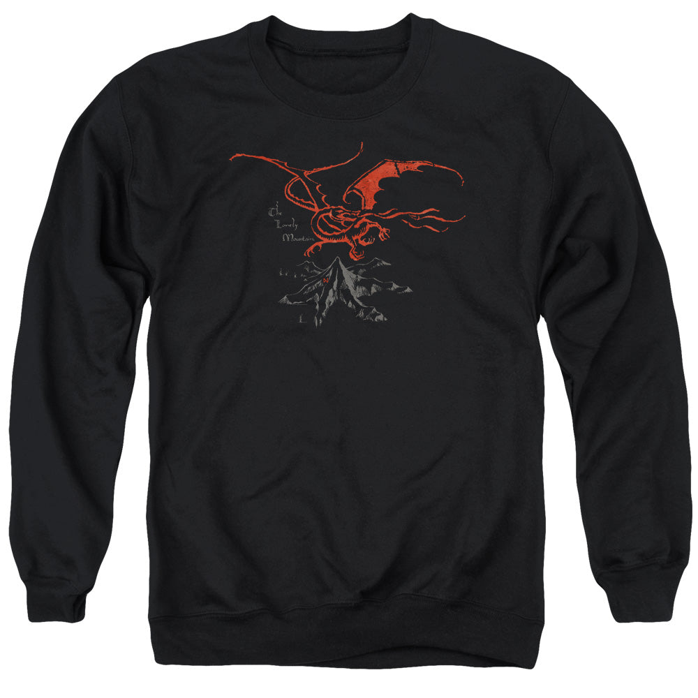 THE HOBBIT/SMAUG - ADULT CREWNECK SWEATSHIRT - BLACK
