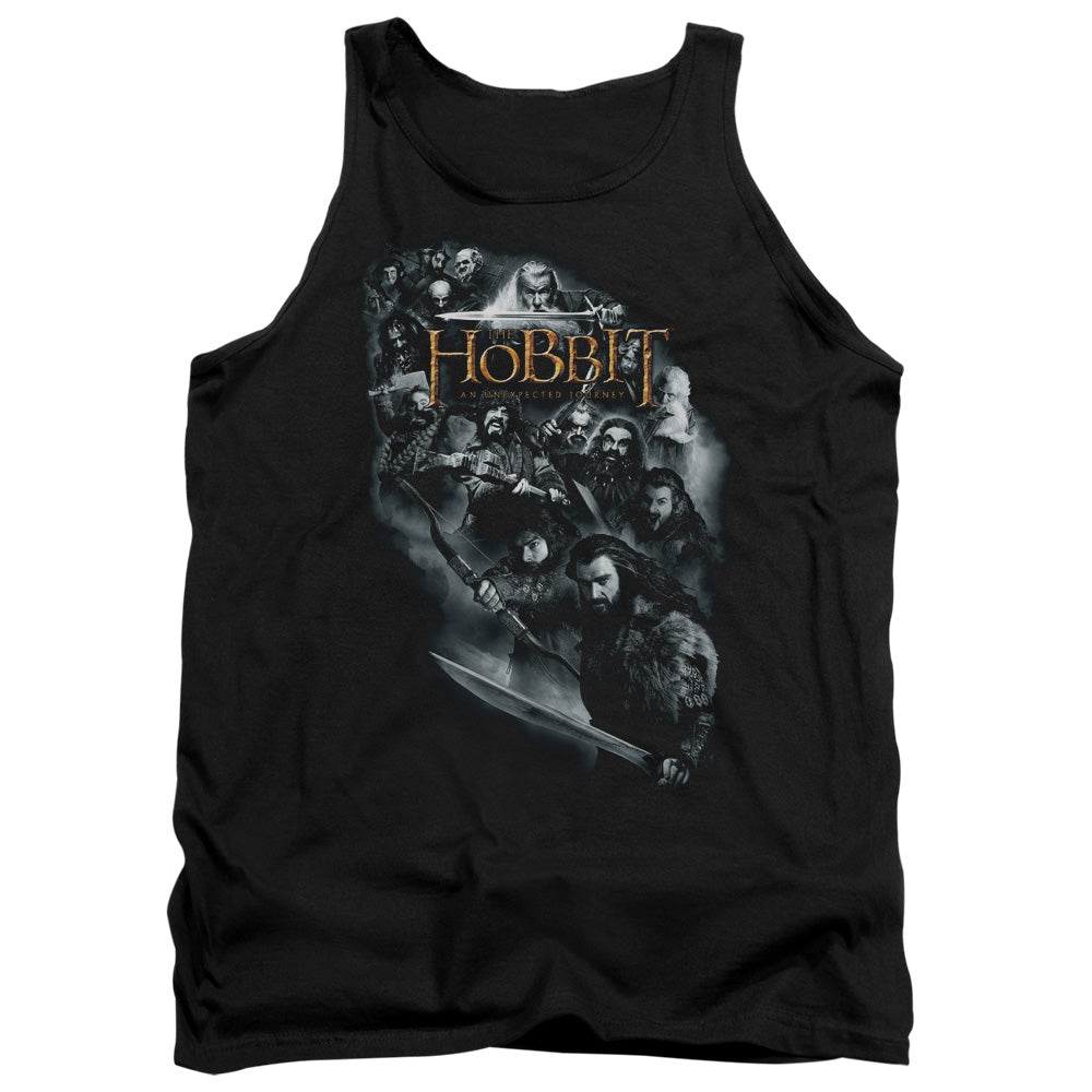 THE HOBBIT/CAST OF CHARACTERS - ADULT TANK - BLACK