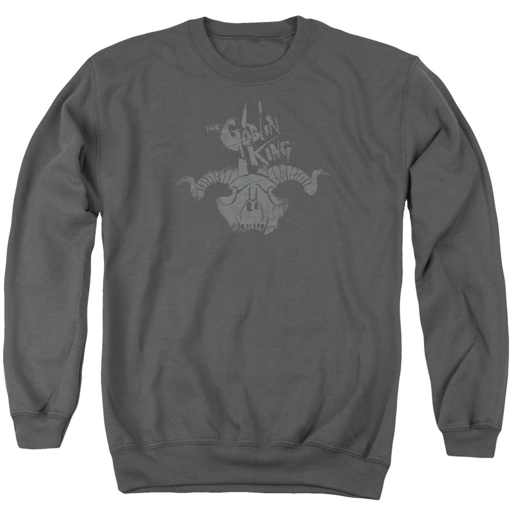 THE HOBBIT/GOLIN KING SYMBOL - ADULT CREWNECK SWEATSHIRT - CHARCOAL