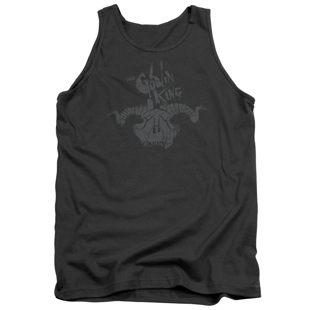 THE HOBBIT/GOLIN KING SYMBOL - ADULT TANK - CHARCOAL