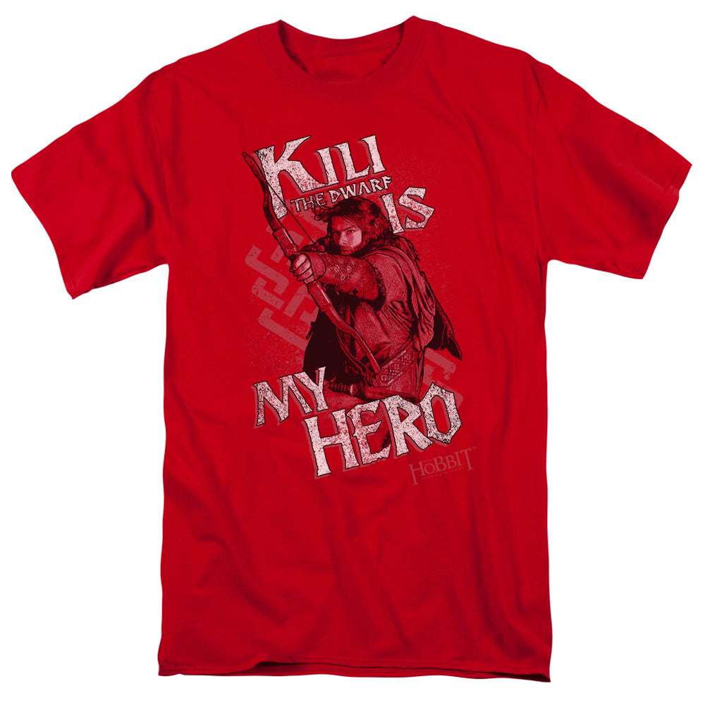 THE HOBBIT/KILI IS MY HERO - S/S ADULT 18/1 - RED
