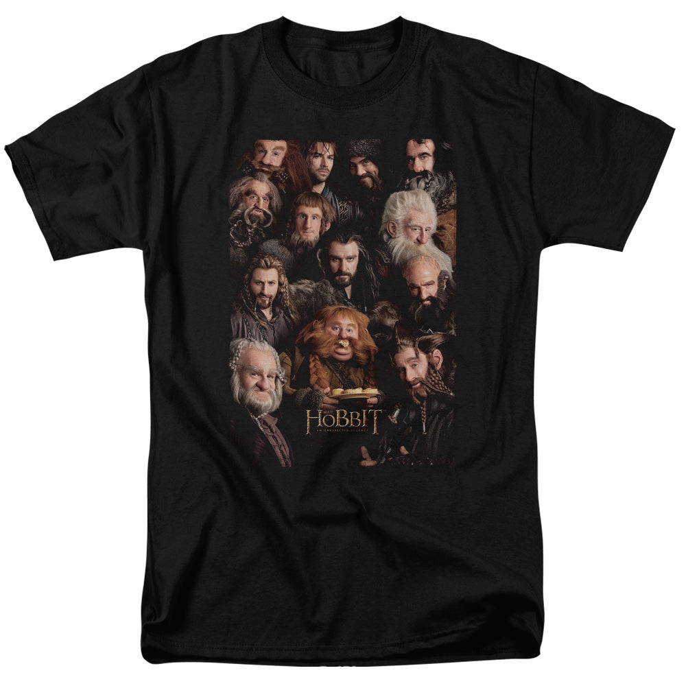 THE HOBBIT/DWARVES POSTER - S/S ADULT 18/1 - BLACK