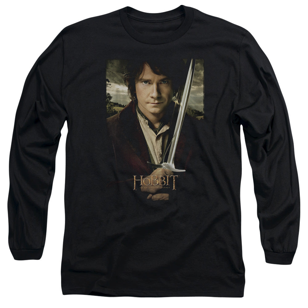THE HOBBIT/BAGGINS POSTER - L/S ADULT 18/1 - BLACK