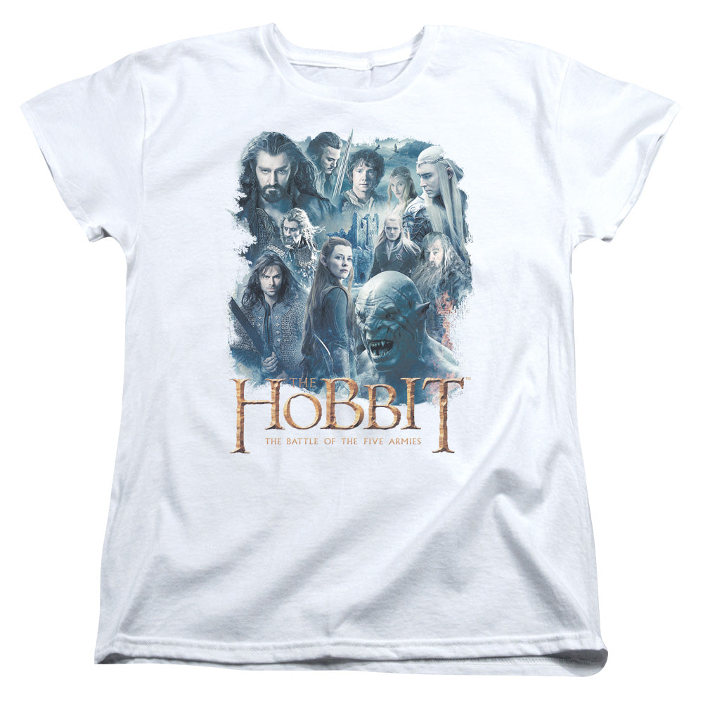 HOBBIT/MAIN CHARACTERS - S/S WOMENS TEE - WHITE
