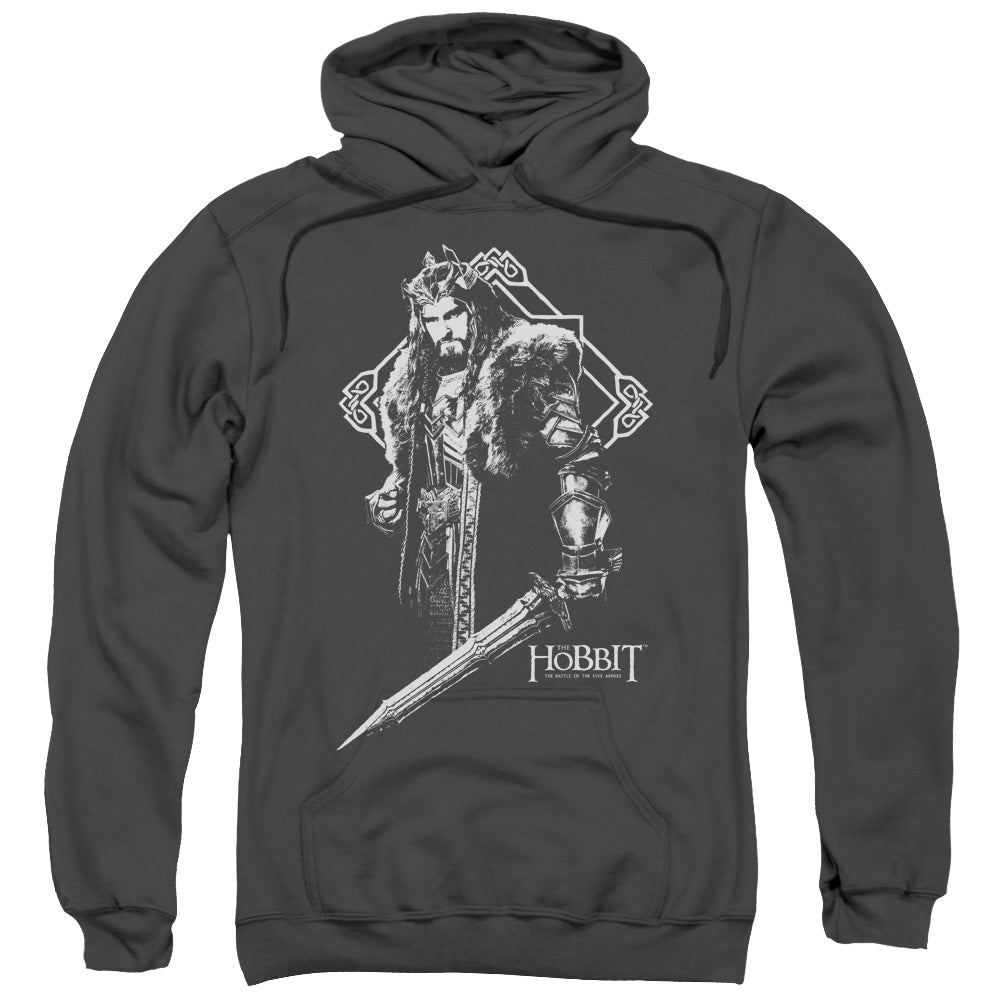 HOBBIT/KING THORIN - ADULT PULLOVER HOODIE - CHARCOAL