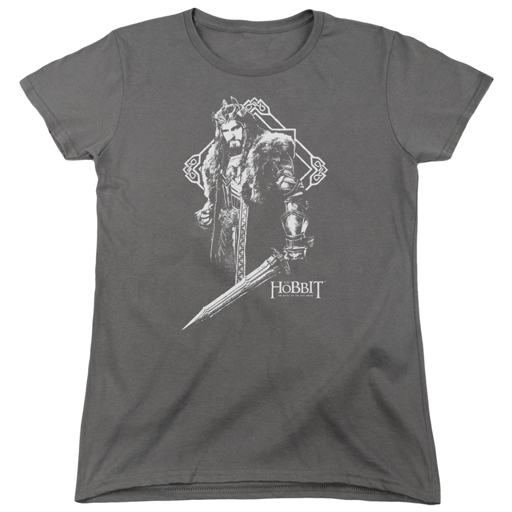 HOBBIT/KING THORIN - S/S WOMENS TEE - CHARCOAL