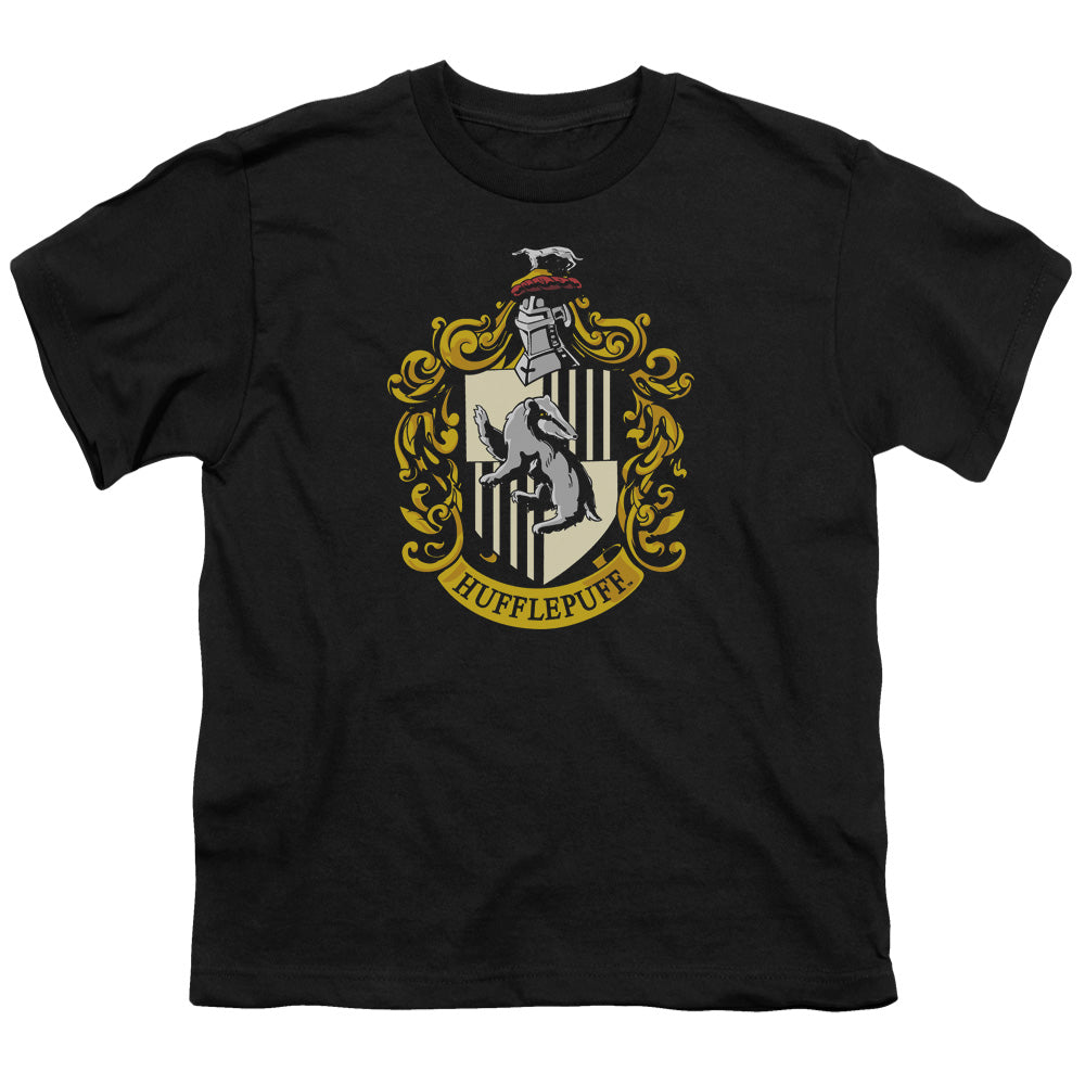 HARRY POTTER/HUFFLEPUFF CREST - S/S YOUTH 18/1 - BLACK