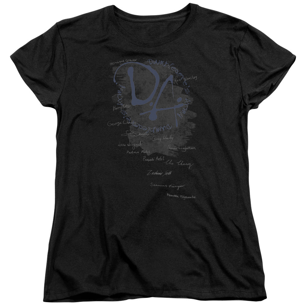 HARRY POTTER/DUMBLEDORES ARMY - S/S WOMENS TEE - BLACK