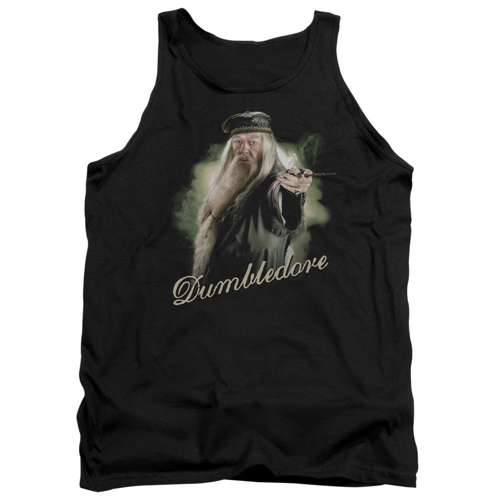HARRY POTTER/DUMBLEDORE WAND - ADULT TANK - BLACK