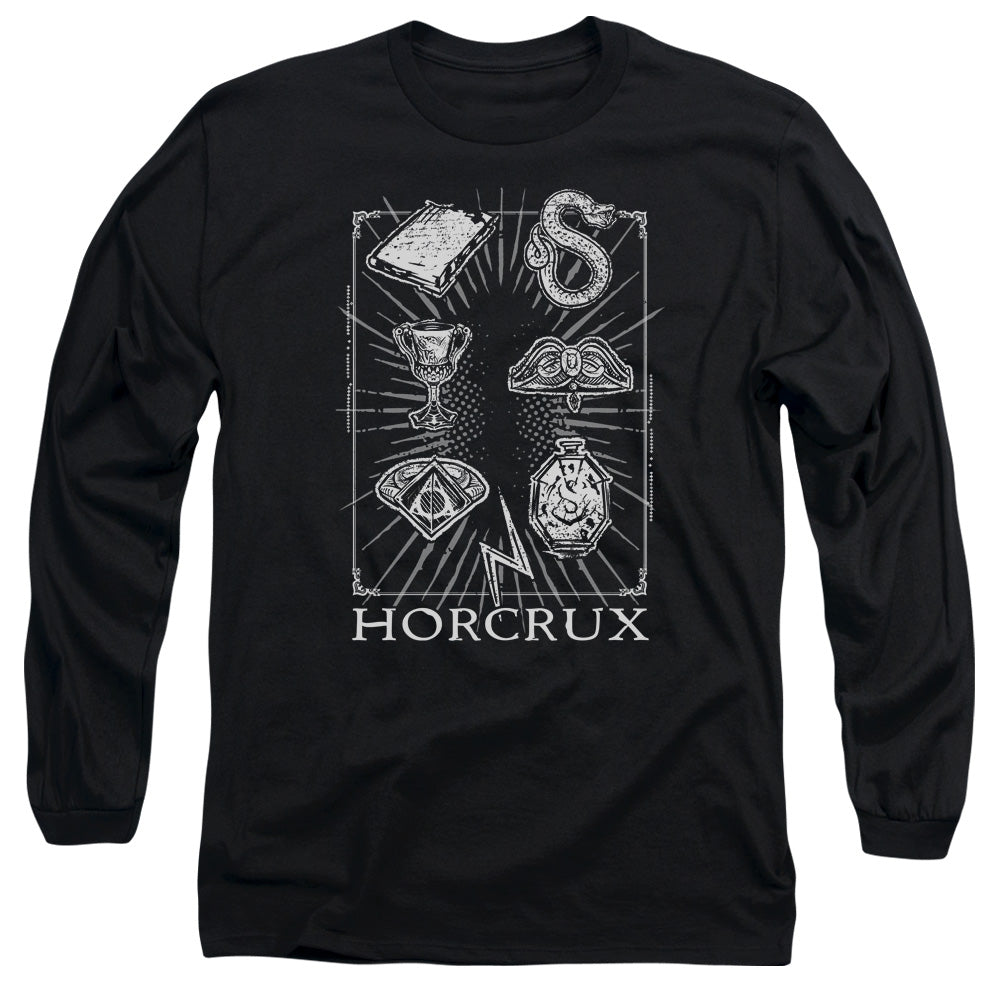 HARRY POTTER/HORCRUX SYMBOLS -  L/S ADULT 18/1  - BLACK