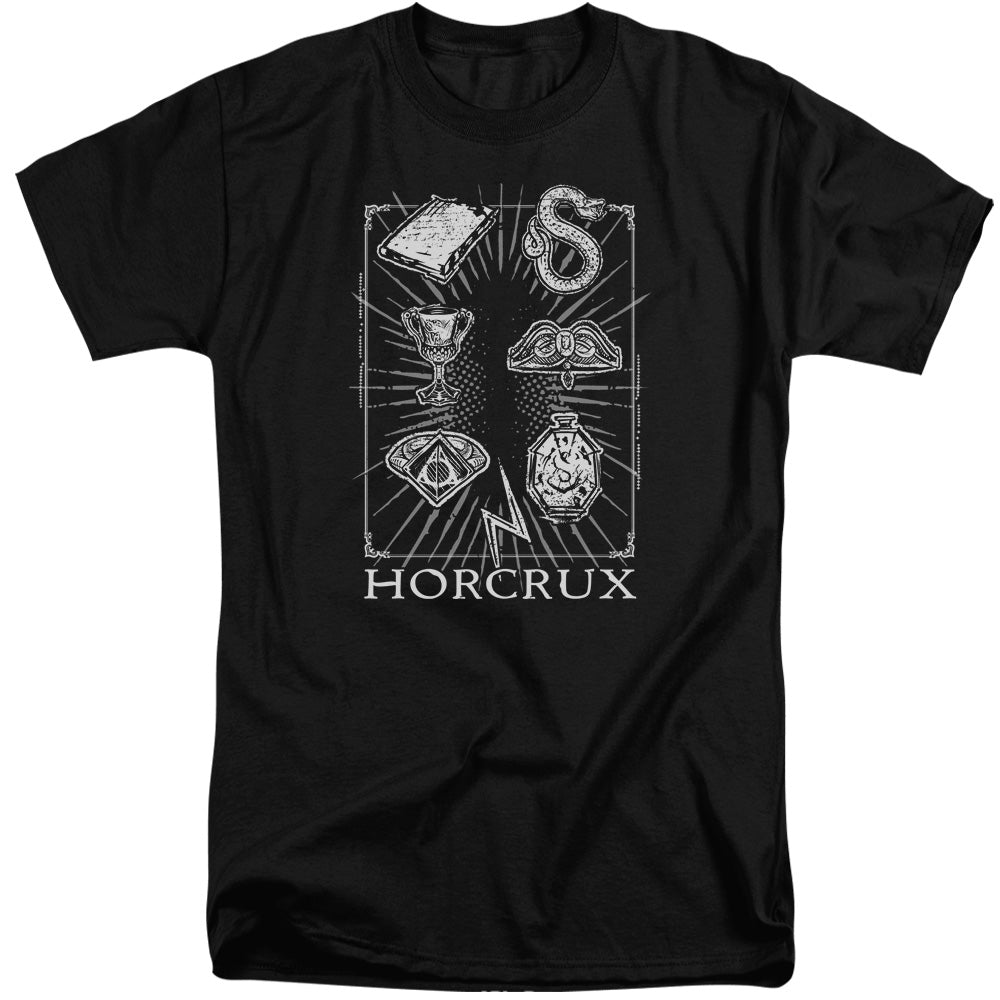 HARRY POTTER/HORCRUX SYMBOLS - S/S ADULT TALL 18/1 - BLACK