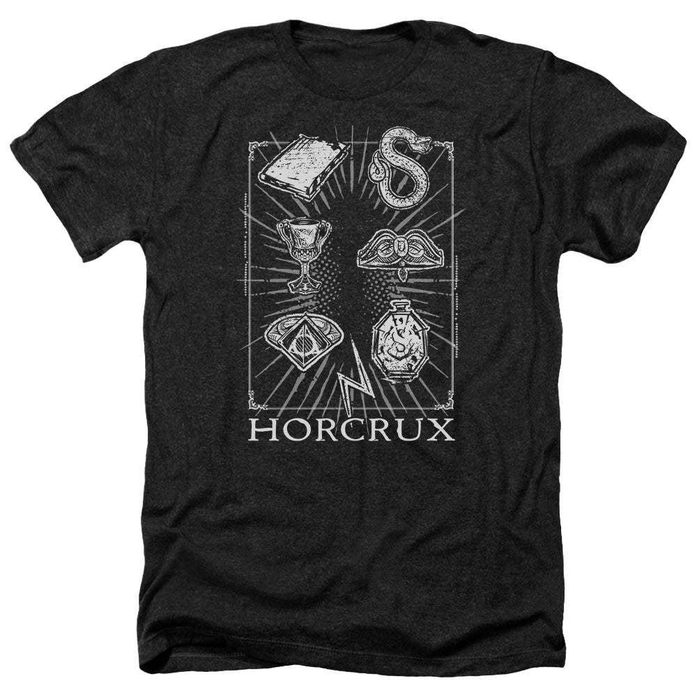 HARRY POTTER/HORCRUX SYMBOLS - ADULT HEATHER - BLACK