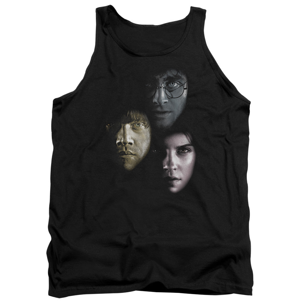 HARRY POTTER/HERO HEADS - ADULT TANK - BLACK