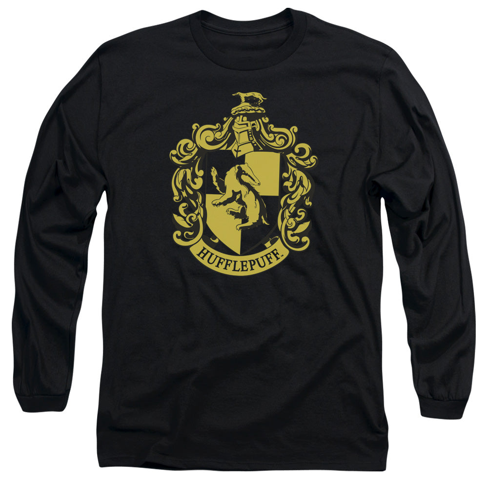HARRY POTTER/HUFFLEPUFF CREST -  L/S ADULT 18/1  - BLACK