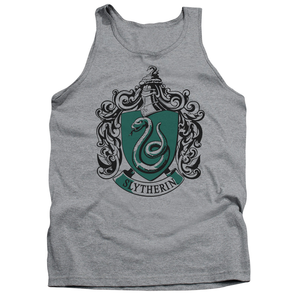 HARRY POTTER/SLYTHERIN CREST - ADULT TANK - ATHLETIC HEATHER