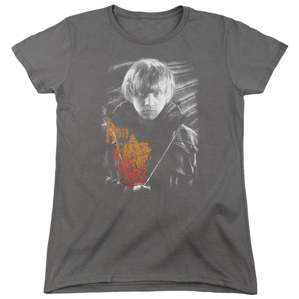 HARRY POTTER/RON PORTRAIT - S/S WOMENS TEE - CHARCOAL