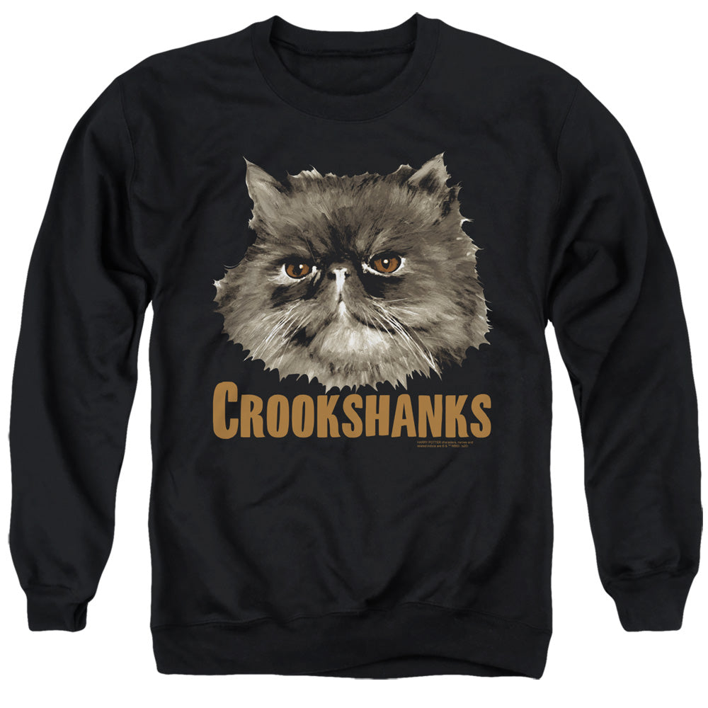 HARRY POTTER/CROOKSHANKS - ADULT CREWNECK SWEATSHIRT - BLACK