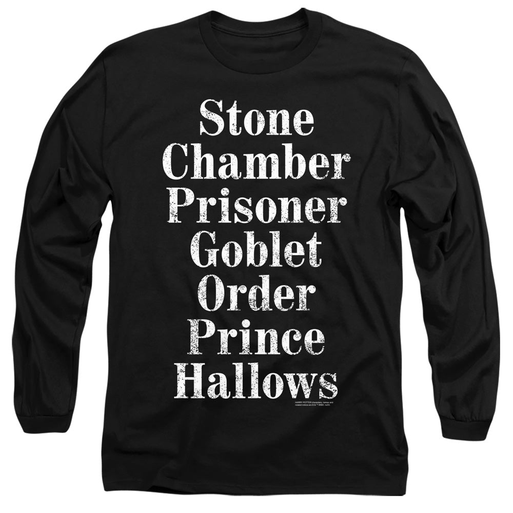 HARRY POTTER/TITLES -  L/S ADULT 18/1  - BLACK