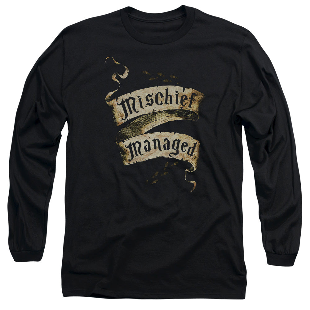 HARRY POTTER/MISCHIEF MANAGED -  L/S ADULT 18/1  - BLACK