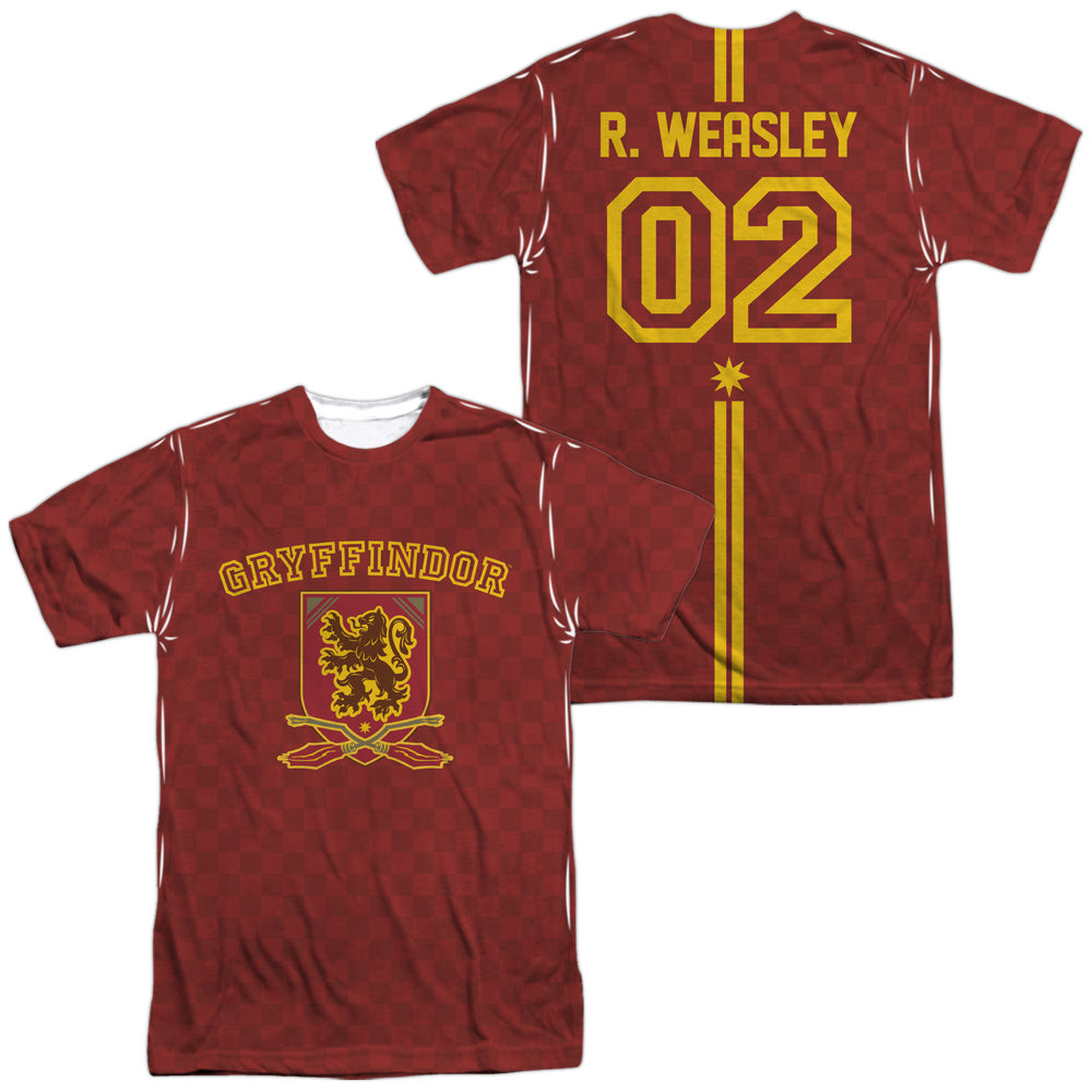 HARRY POTTER/WEASLEY SWEATER (FRONT/BACK PRINT) - S/S ADULT POLY CREW - MULTI