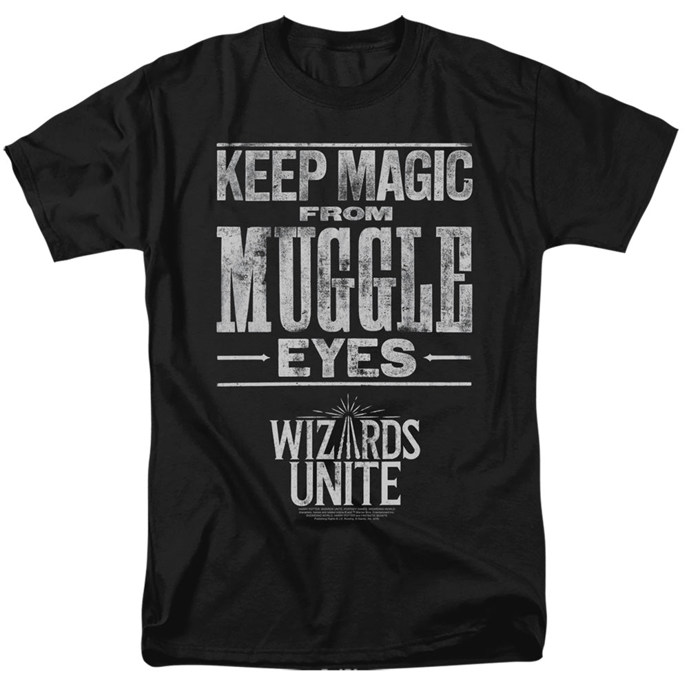 HARRY POTTER WIZARDS UNITE/HIDDEN MAGIC - S/S ADULT 18/1 - BLACK