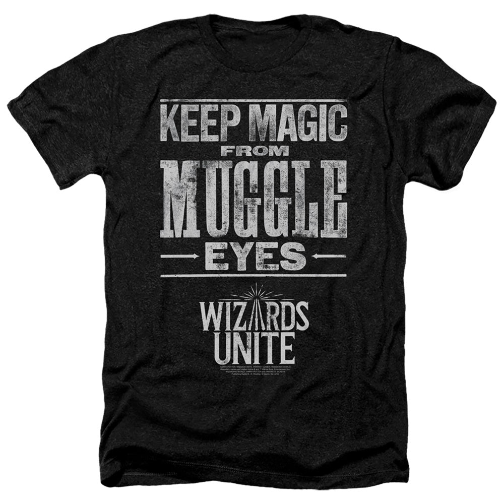 HARRY POTTER WIZARDS UNITE/HIDDEN MAGIC - ADULT HEATHER - BLACK