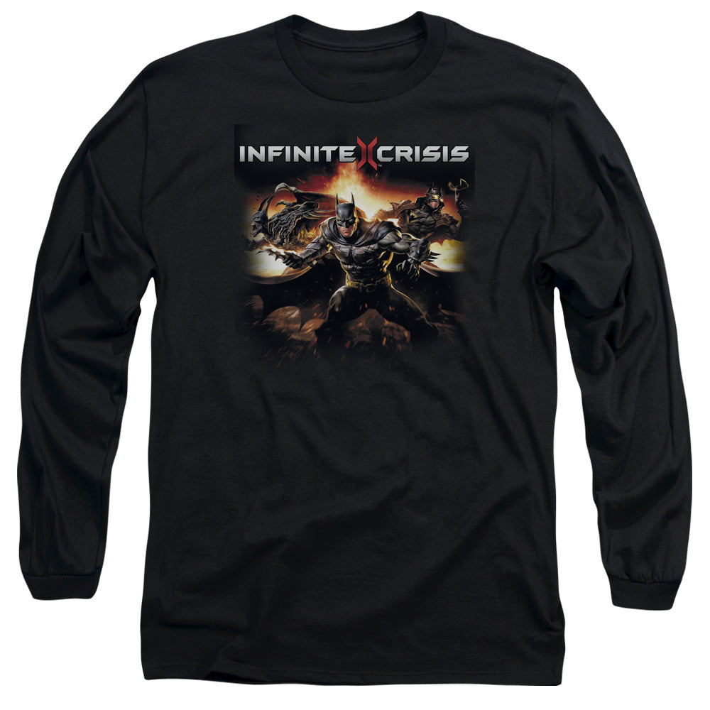 INFINITE CRISIS/BATMEN -  L/S ADULT 18/1  - BLACK