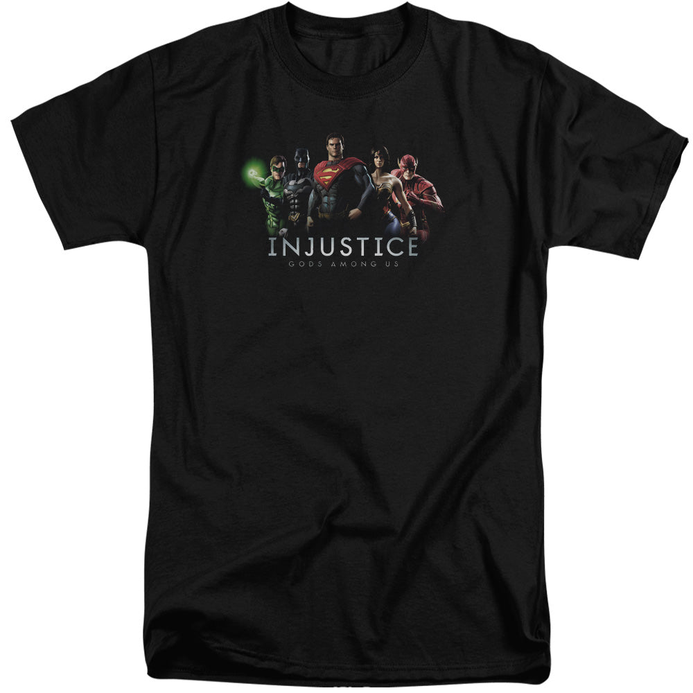 INJUSTICE GODS AMONG US/INJUSTICE LEAGUE - S/S ADULT TALL 18/1 - BLACK
