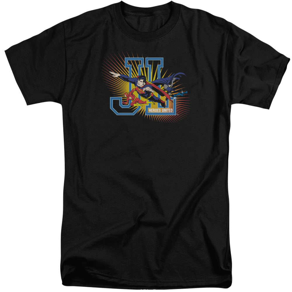 JLA/HEROES UNITED - S/S ADULT TALL 18/1 - BLACK